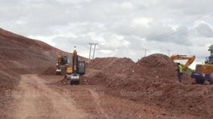 Construction underway on the road that will connect Nan to Luang Prabang to Yunnan, China 