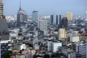 A view of buildings in Bangkok, Thailand, (25/03/2014). JG Photo/Jurnasyanto Sukarno