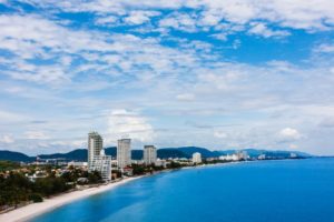 The scenic coast of Hua Hin. 